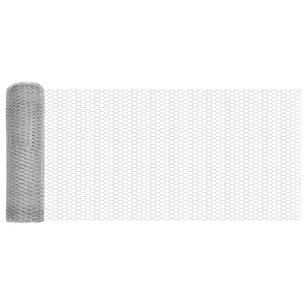 Palo della recinzione Argento 50 x 0,8 m (rete da 25 mm)