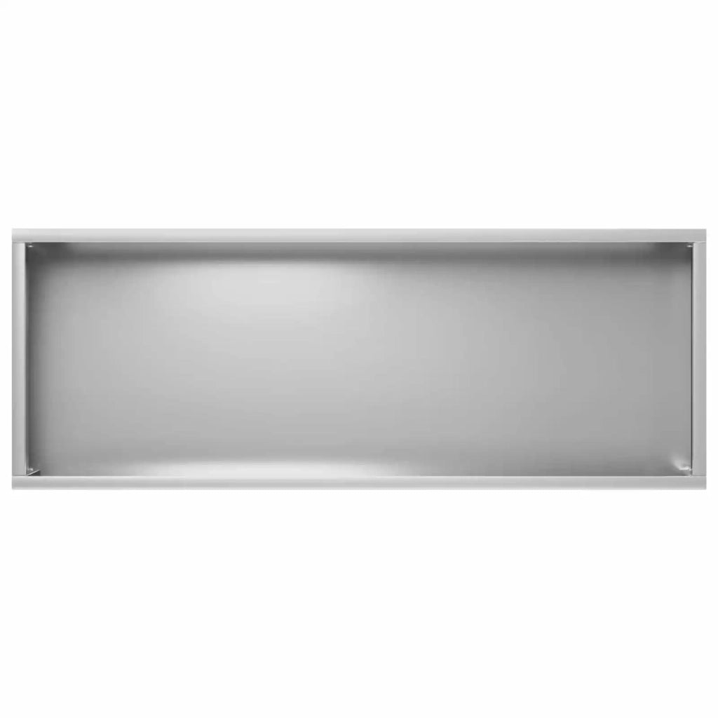 Vaso da giardino Argento 80 x 30 x 49 cm Acciaio zincato 8005844