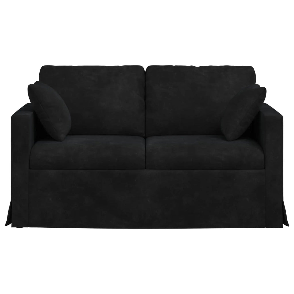Divano Nero 138 x 78 x 80 cm Velluto