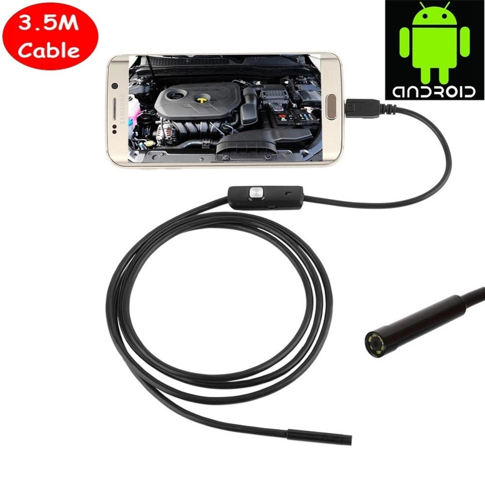 Trade Shop - Endoscopica Telecamera Ispezione Micro Usb Per Android Con Funzione Otg 3.5mt -