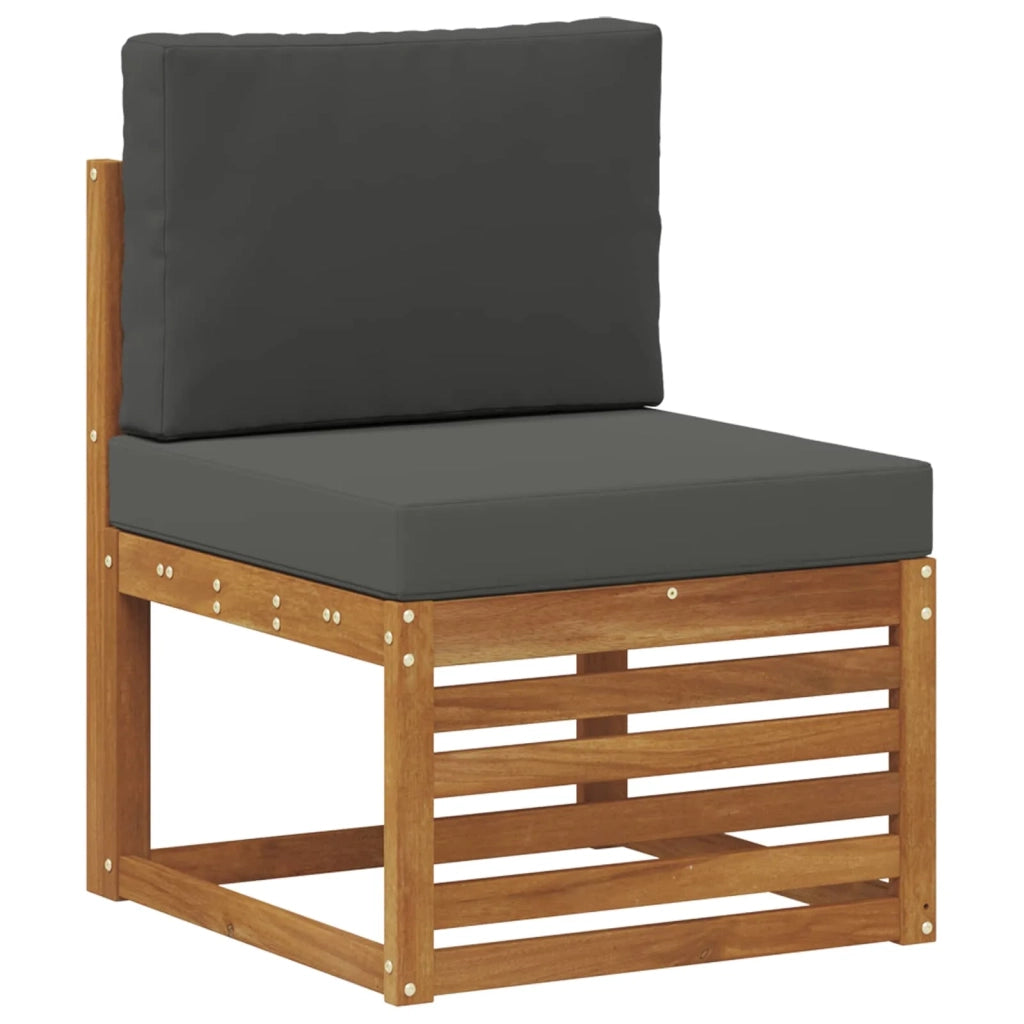 Set divano sezionale con cuscino 6 pcs Naturale e Antracite 3374902