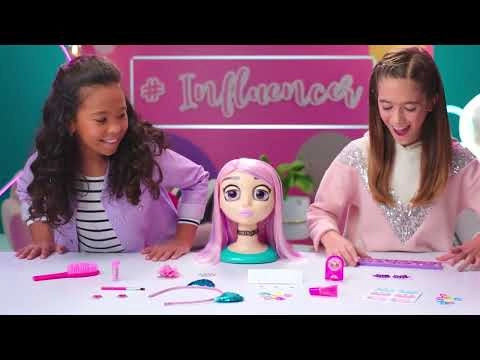 Testa da Truccare e Pettinare con Occhi Cambiacolore influencer beauty and style Influencer Make Up Doll