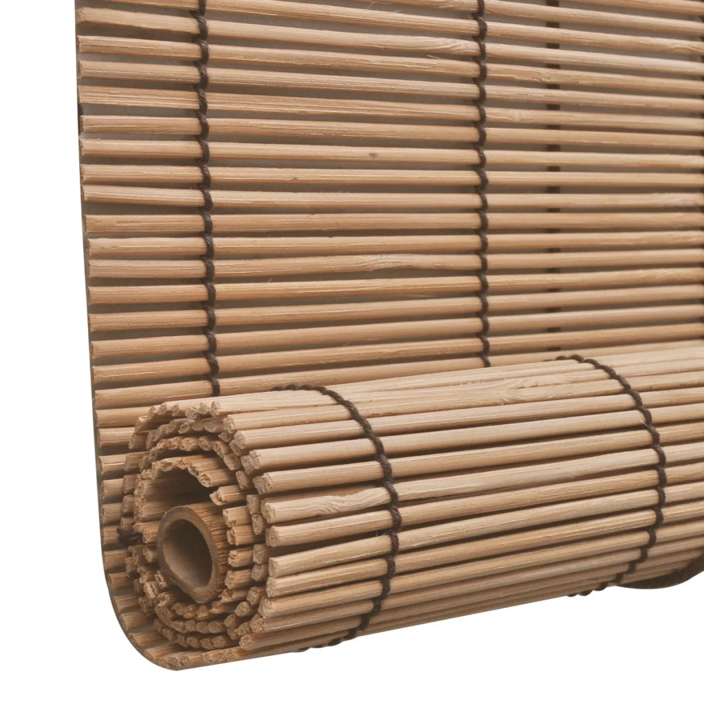 Tenda a rullo in bambù marrone 120 x 160 cm tenda per finestra persiana per la privacy 4102147/2