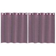Tende in Voile con Occhielli 2 pz Viola 140x140 cm