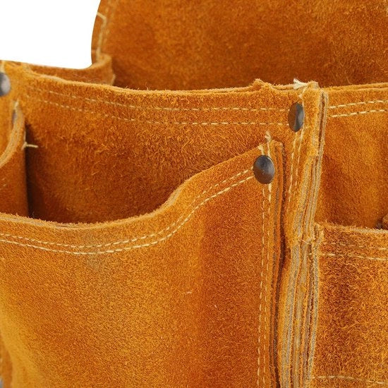 Kit di cinture per strumenti resistenti all'usura - Pelle di cuoio spessa - 4 strati di rundleer - Resistenza al taglio - Utile per lavorazione del legno - Cintura per strumenti