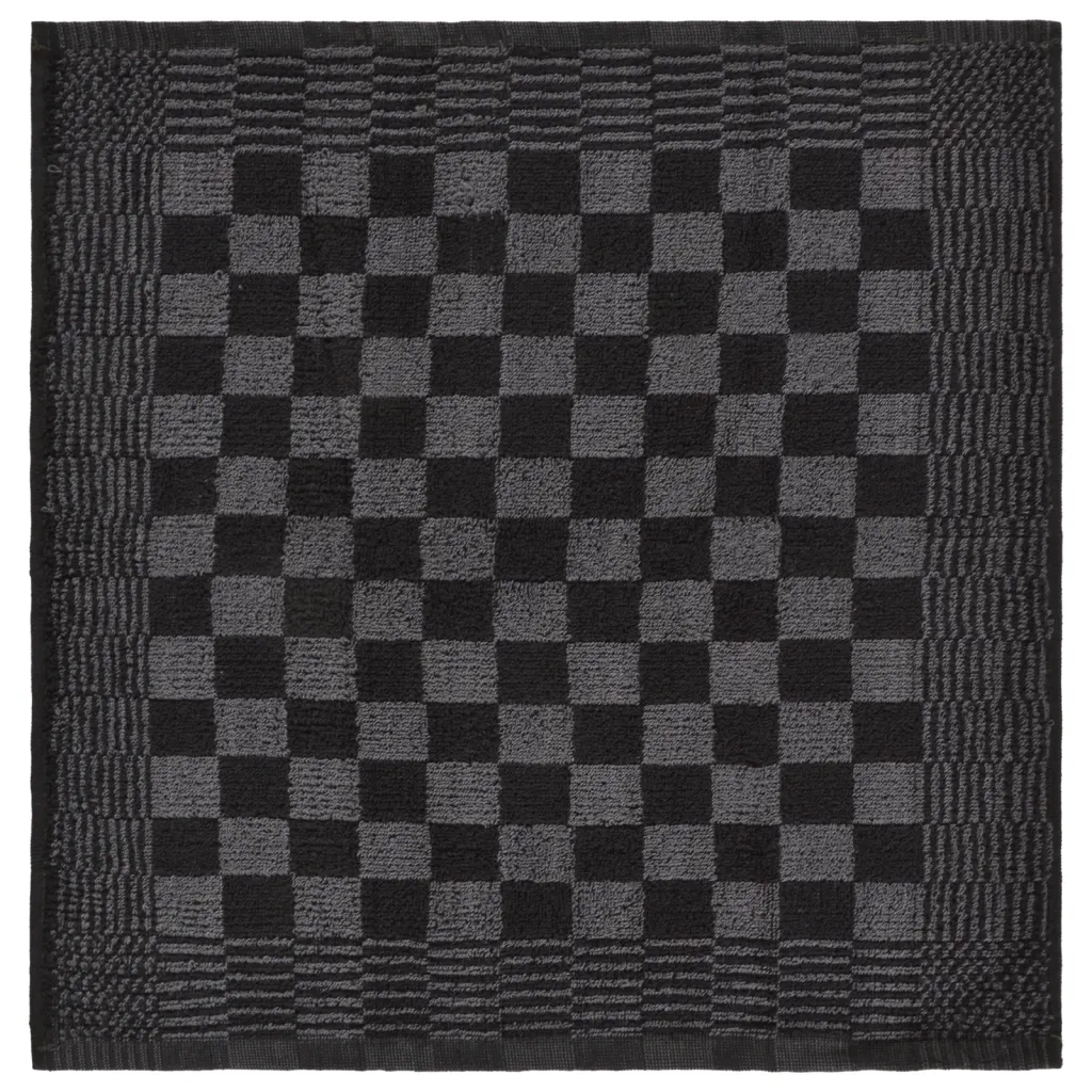 Set Strofinacci 20 pz in Cotone Nero e Grigio 136286
