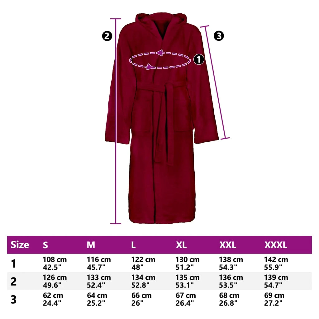 Accappatoio KINN Rosso XL Cotone 4100826