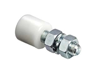 OLIVA A RULLO IN NYLON PER SCORREVOLI  ART.243- - mm.75, rullo ø mm.30 - 4 pezzi COMUNELLO