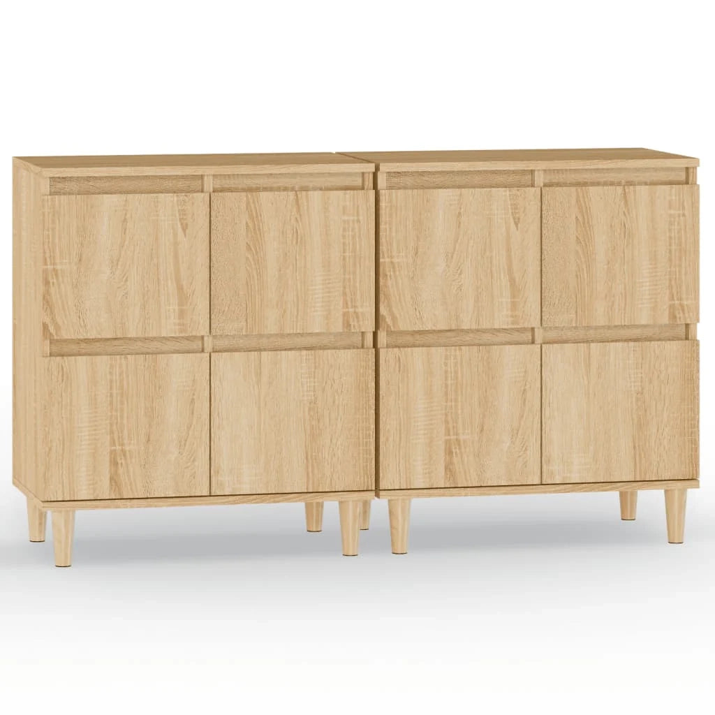 Buffet credenza cassettiera armadio mobile contenitore organizer per cucina soggiorno salotti set di 2 Sonoma 60 x 35 x 70 cm in legno ingegnerizzato marrone 02_0036820