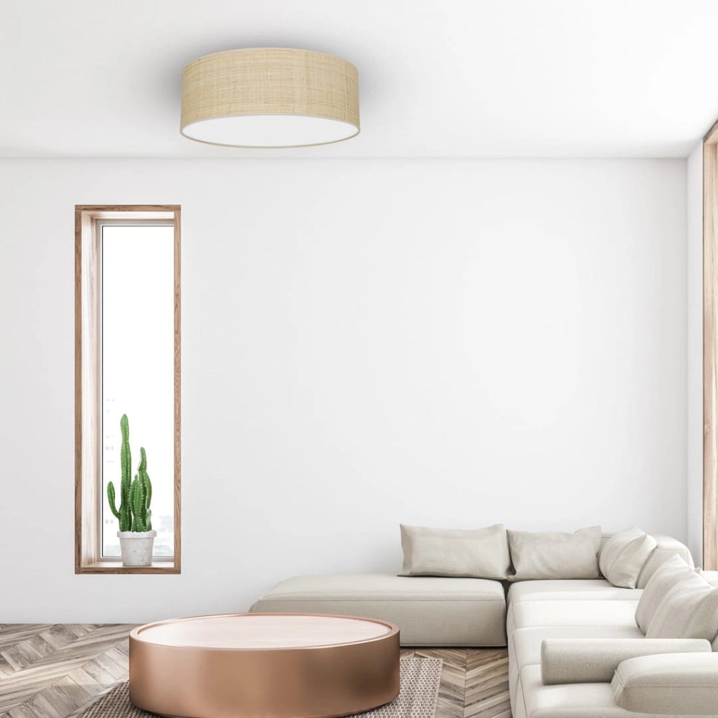 Plafoniera da soffitto Marshall Milagro rattan Ø50 3xE27