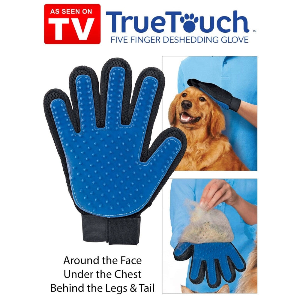 Trade Shop - Kit Delle Coccole True Touch + Petzoom + Aspirapeli Per La Pulizia Cani E Gatti -