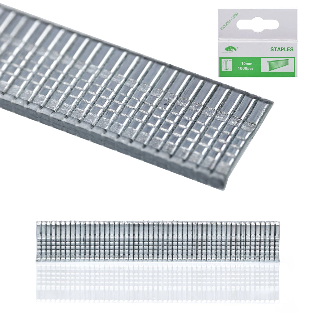 Punti Metallici per Cucitrice Tipo T 10mm 1000 Pezzi – Uso Professionale | Lunghezza 10mm, Spessore 0,9mm