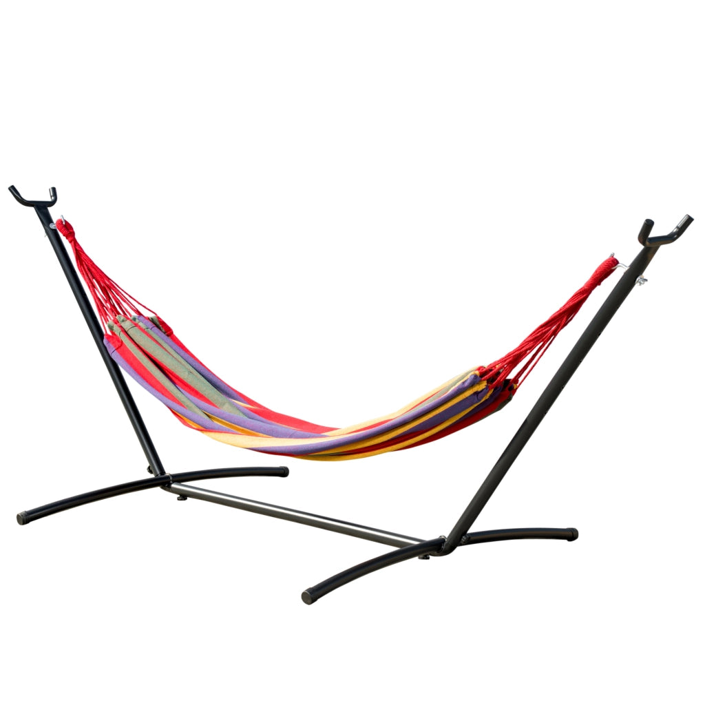 Amaca con supporto in acciaio regolabile in altezza ¨C zephmum ¨C 200x150 cm multicolore