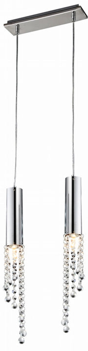 Lampada a sospensione Candellux Duero cromo 2xGU10