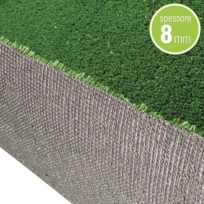ERBA SINTETICA SEMPREVERDE 8 MM ROTOLO 2X5 METRI VERDELOOK
