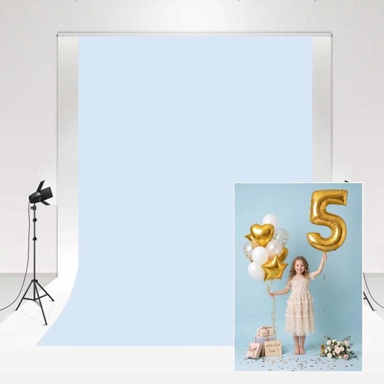 Tela di sfondo professionale 1,5x2,2m - Tela di sfondo per fotografia - Sfondo per studio fotografico - Sfondo per ritratto - Sfondo per serie di compleanni - Sfondo per fotografia