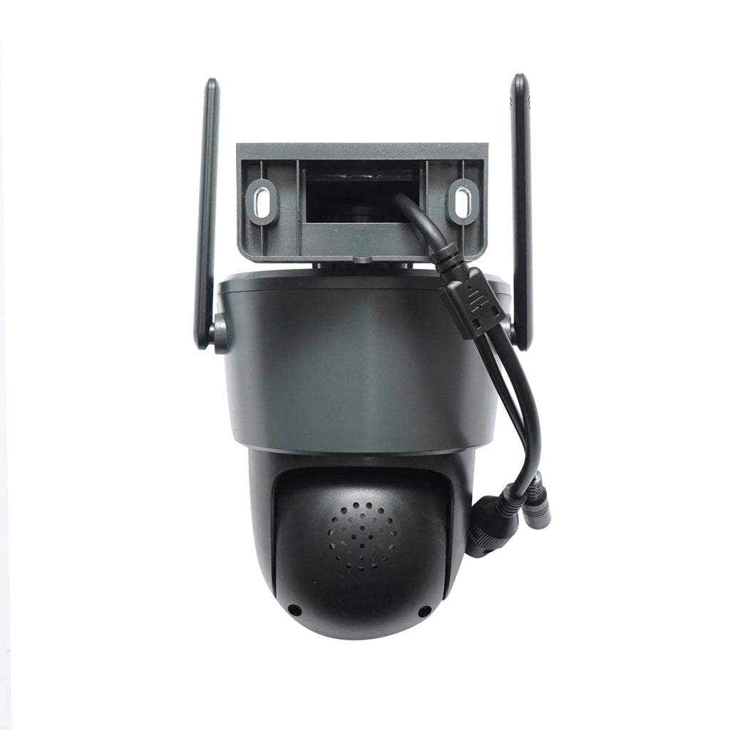 Telecamera di sorveglianza con 3 lenti, 3 obiettivi da 6 MP, WIFI 2.4GHz, rotazione a 360 gradi PTZ con sensore di movimento, allarme, rilevamento umano e applicazione IPC360 Home