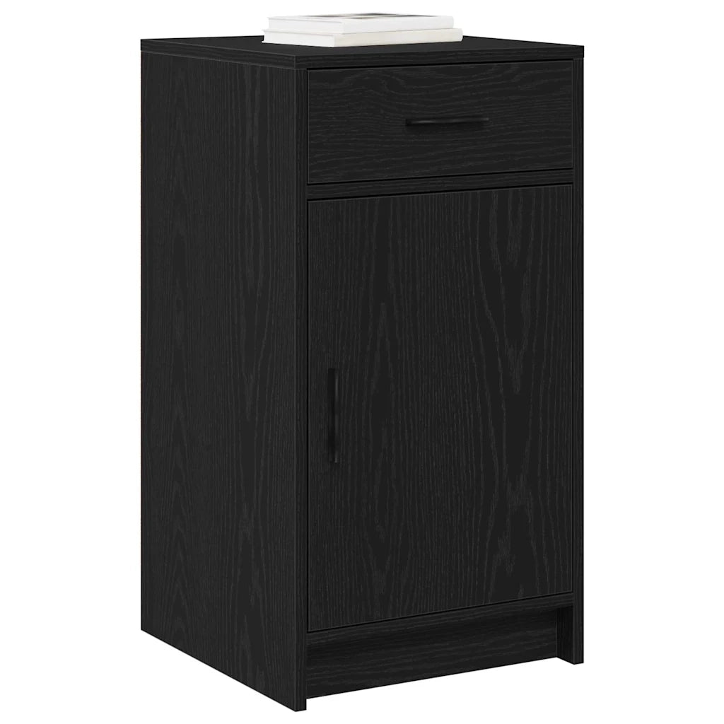 Credenza Rovere Nero 40 x 40.5 x 75 cm Legno multistrato 865065