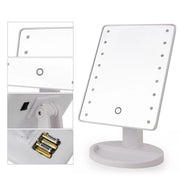 Trade Shop - Specchio 16 Led Orientabile 360 Gradi Touch Screen Bagno Stanza Make Up Mirror -