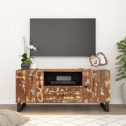 Mobile TV 105x33,5x46cm Legno Massello Recupero e Multistrato 351960