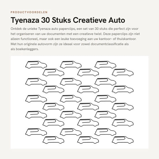 30 Clip per Carta - Accessori Ufficio - Creativi - Accessori per Ufficio - Materiale Metallico - Duraturo e Leggero - Accessori per Ufficio