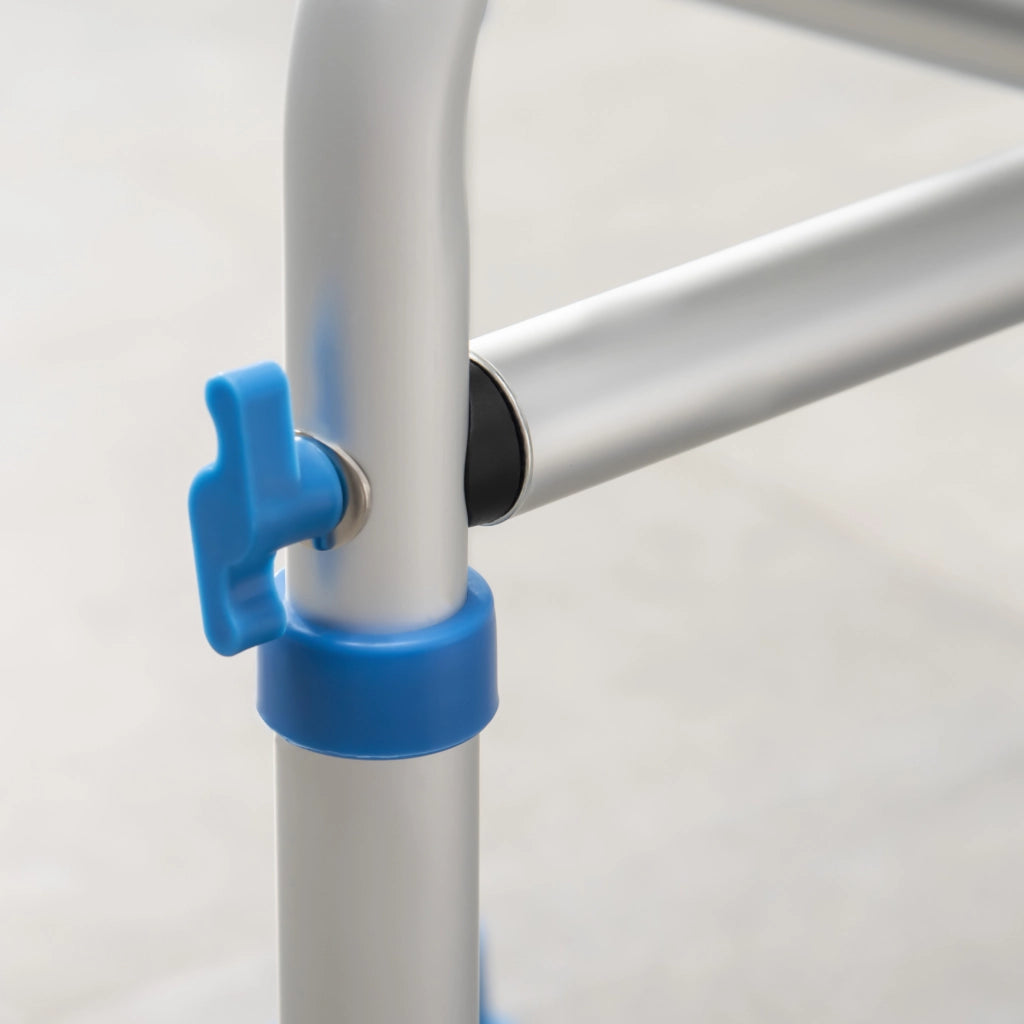 Sgabello Doccia Regolabile ¨C Xylo ¨C Alluminio Blu Antiscivolo