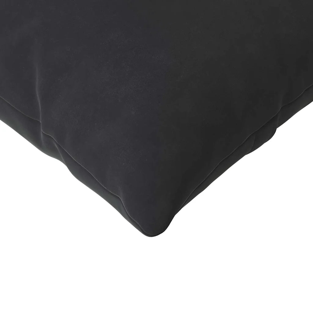 Cuscini da Divano 2 pcs Nero 200 x 40 cm Tessuto in Cords 42013891