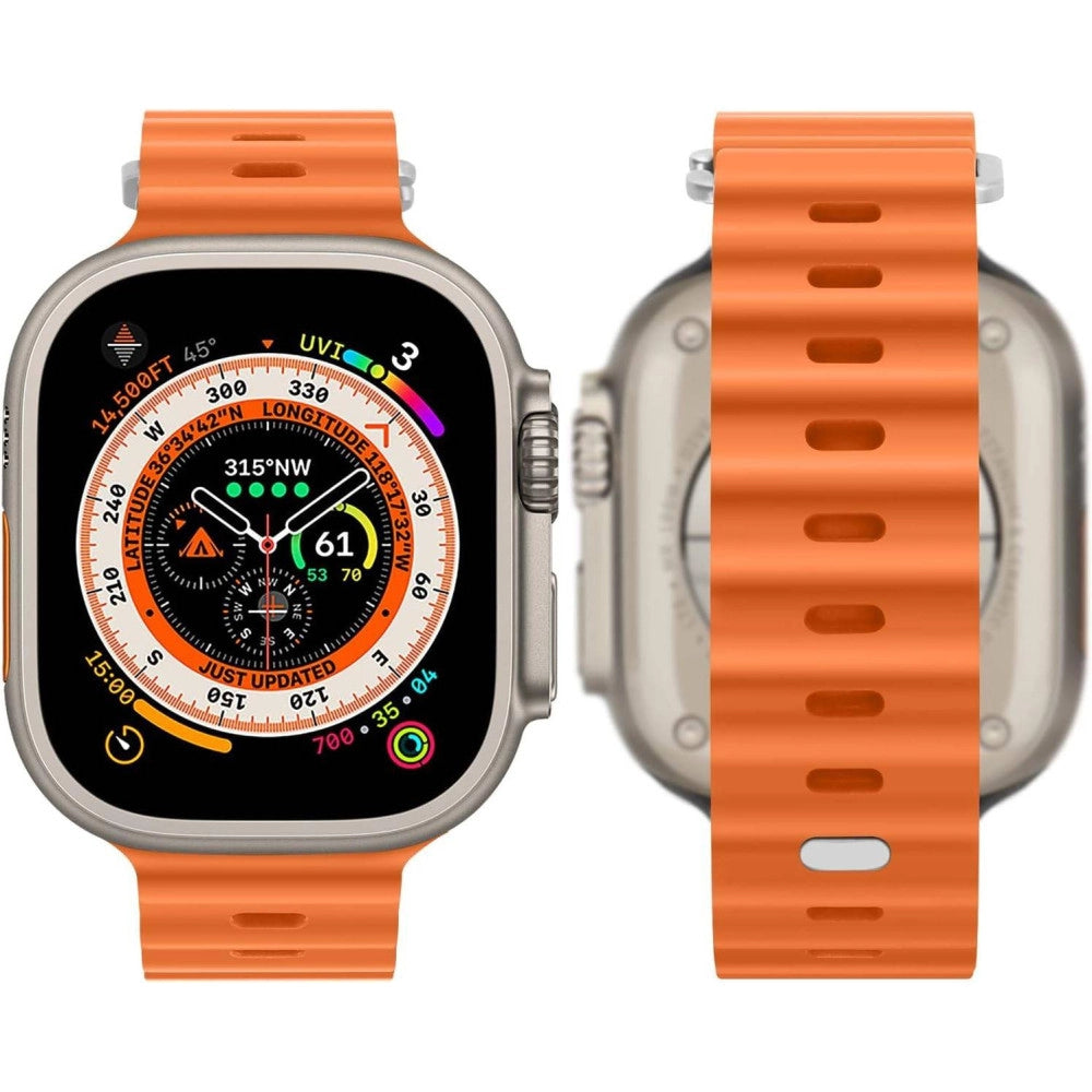 Trade Shop - Orologio Smart Watch Ultra2 Serie Big2.01 49mm Con 7 Cinturini Touchscreen Sport -