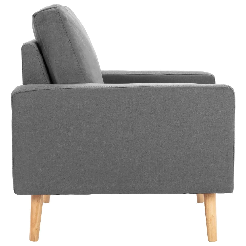 Set di Divani 2 pz in Tessuto Grigio Chiaro 3056614