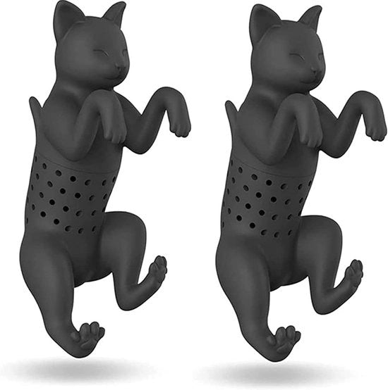 Set di Filtri per Tè da 2 - Filtro per Tè per Animali - Riciclabile - Sicuro per il Cibo - Silicone - 11 cm - Filtri per Tè