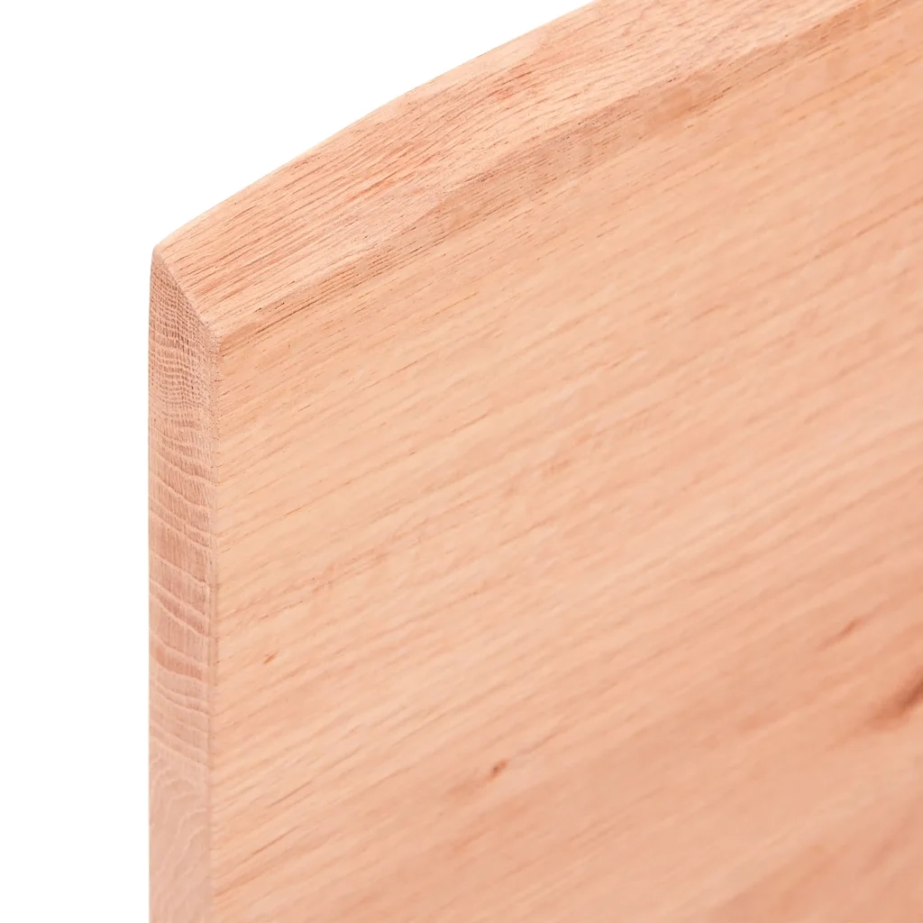 Piano Tavolo | Superficie Tavolo | Piano Scrivania Marrone Chiaro 60x50x2 cm in Rovere Non Trattato