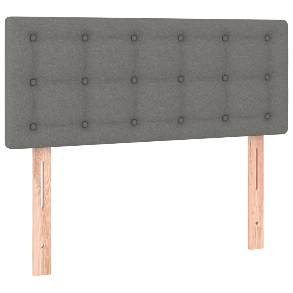 Giroletto a Molle con Materasso Grigio Scuro 80x200 cm Tessuto 3127078