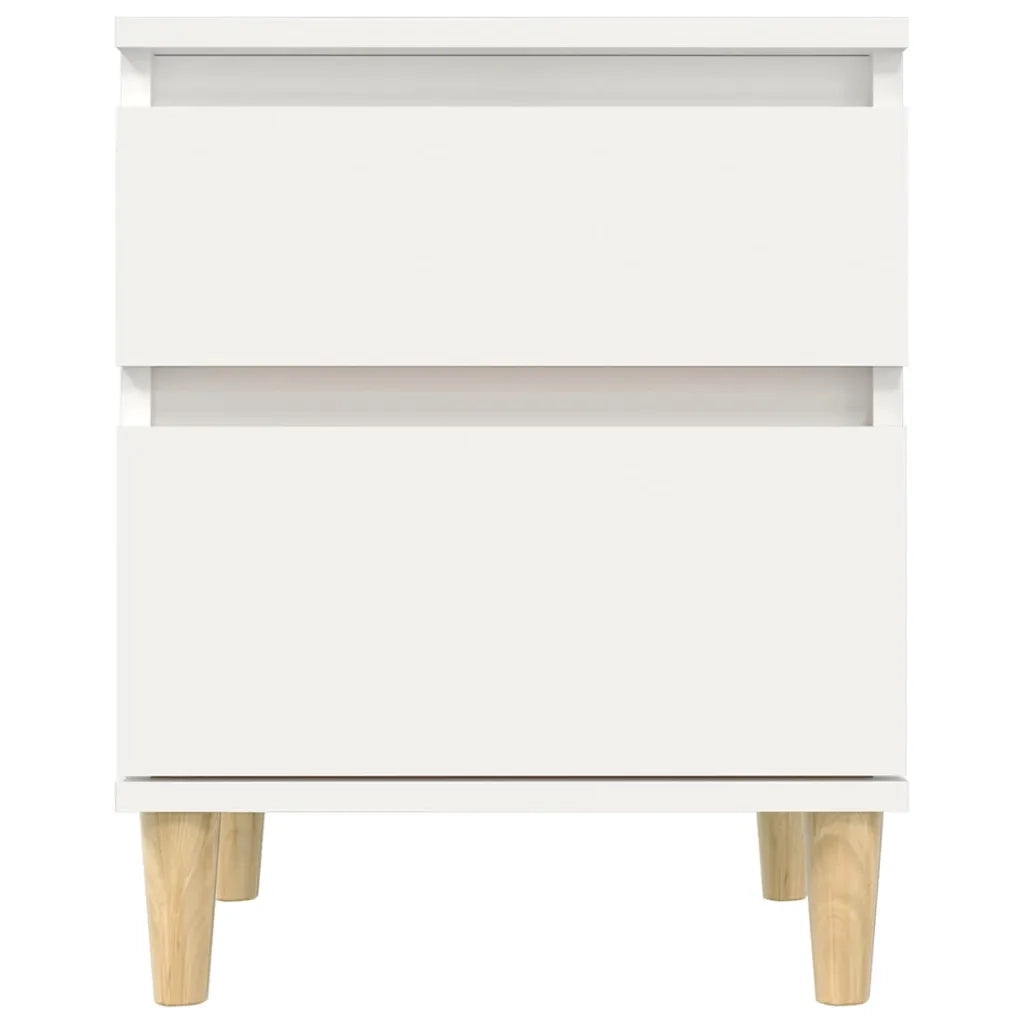 Set di 2 Comodini | Armadio da Notte | Mobiletto da notte in Bianco 40x35x50 cm