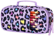 Etui per ragazze, colore nero-beige