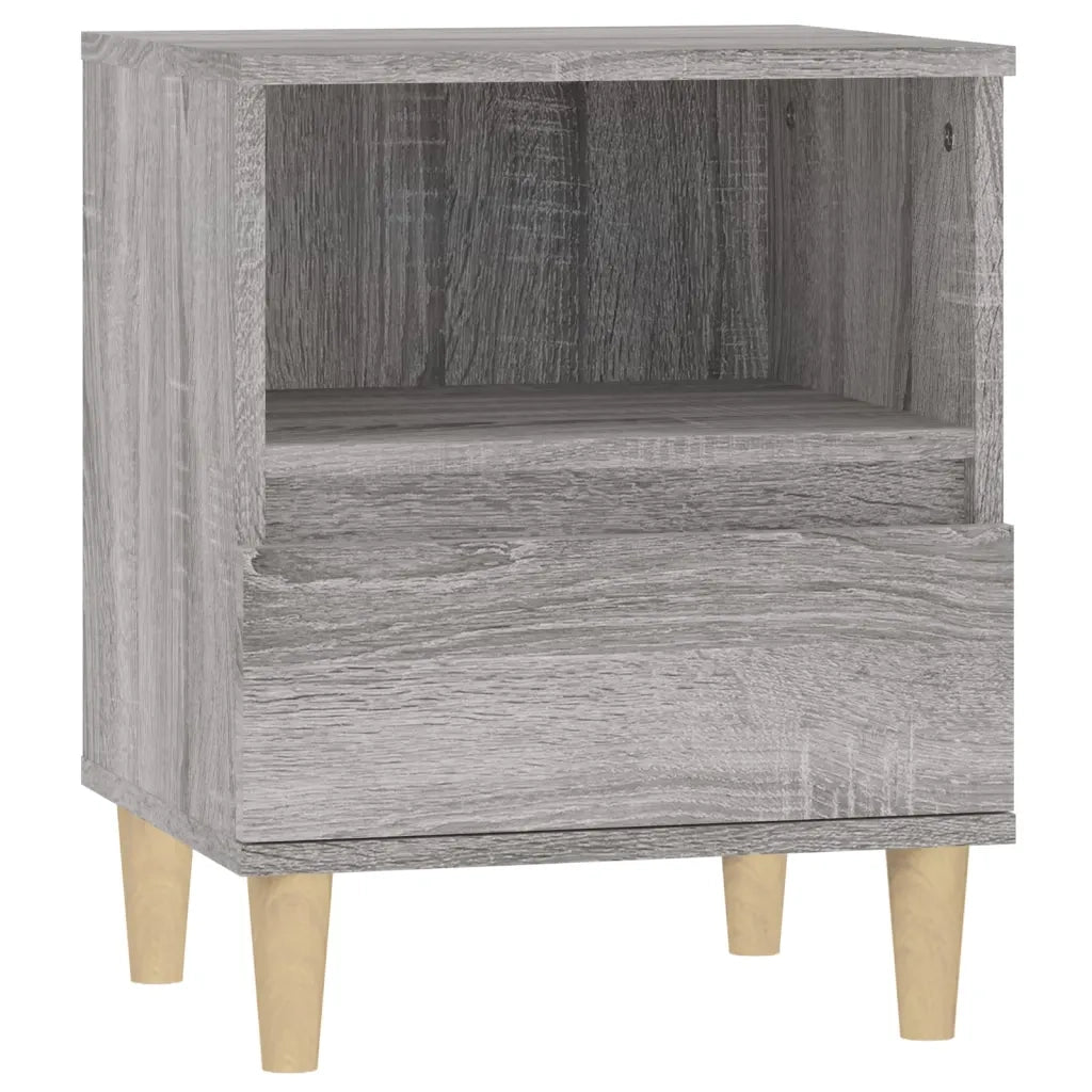 Comodino | Armadio da Notte | Mobiletto da notte Grigio Sonoma 40x35x50 cm