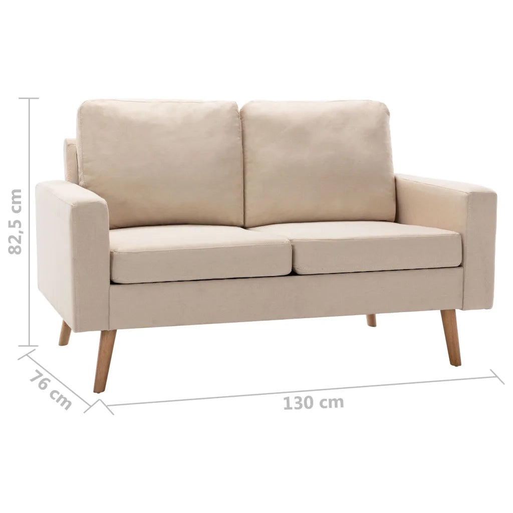 Set Divani 2 pz in Tessuto Crema 3056617
