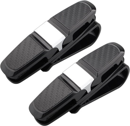 Portiere per occhiali 180° di rotazione - Ombreggiatore automatico per auto - Ombreggiatore per due paia - Adesivo autoattacco - Realizzato in ABS