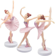 Decorazione da Torte a forma di Ballerina - 3 Pezzi