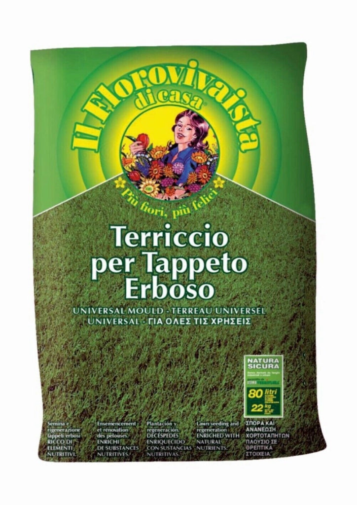 Tappeto Erboso Terriccio 70 Litri Pronto Alluso 3 Pezzi - Euroterriflora