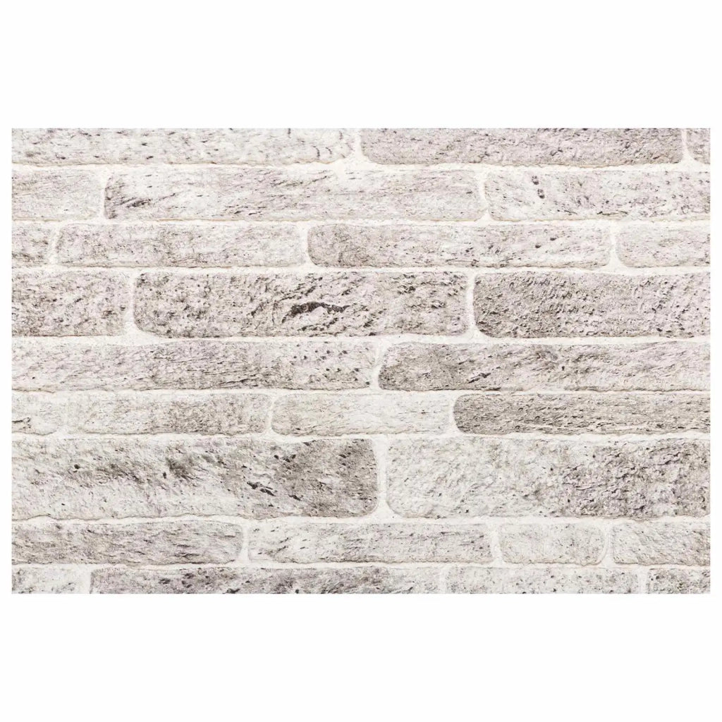 Pannelli da parete 10 pcs Grigio chiaro e bianco 100 x 50 cm 42046106