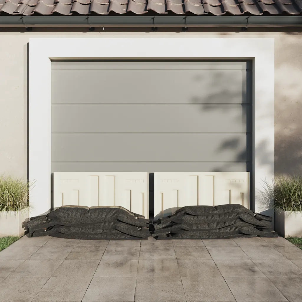 Sacchi di Sabbia 10 pz Verde Scuro 103x25 cm in HDPE 154881