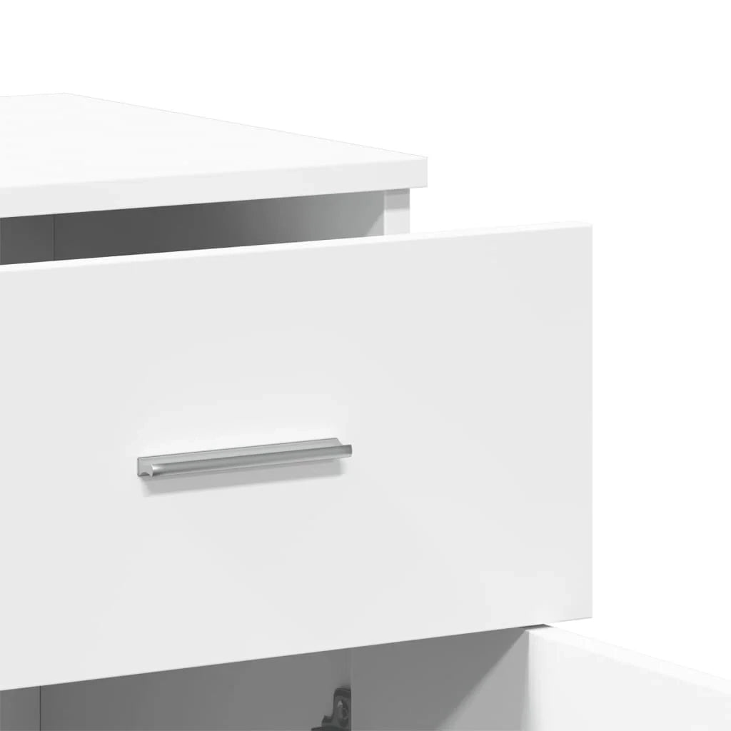 Buffet credenza cassettiera armadio mobile contenitore organizer per cucina soggiorno salotto 79 x 38 x 80 cm legno ingegnerizzato bianco 02_0030506