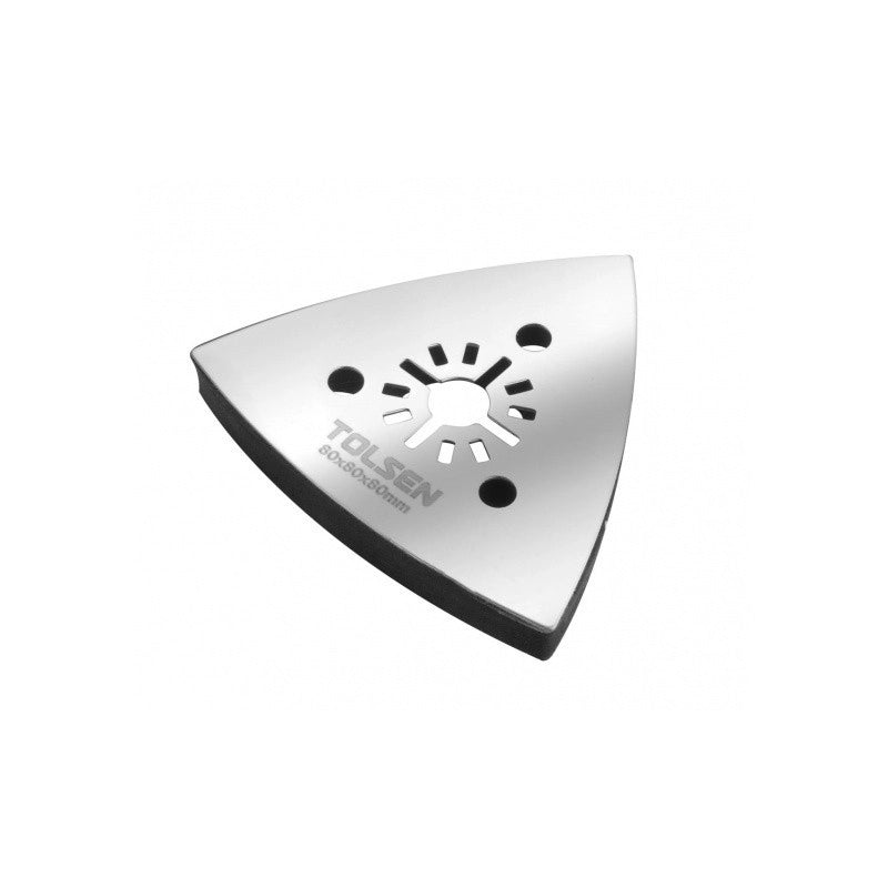 Supporto per carta abrasiva triangolare Tolsen 80 × 80 × 80 mm