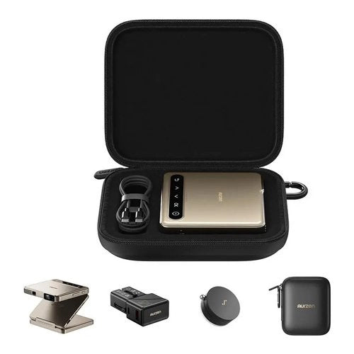 Videoproiettore aurzen au pj zp001m eugd00 zip tri fold set gold