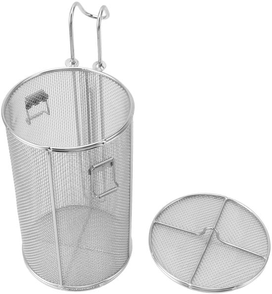Zeef per Soffritto Grande Capacità - Set di Soffritto con Manico in Acciaio Inossidabile - Manico Alto - Strumento per Rimuovere la Cottura - Facile da Utilizzare - Adatto per Panni di Cottura Caldi