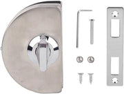 Porta di vetro con serratura in acciaio inossidabile, senza foratura, con chiusura e funzione antidief, installazione facile, doppio sigillo.