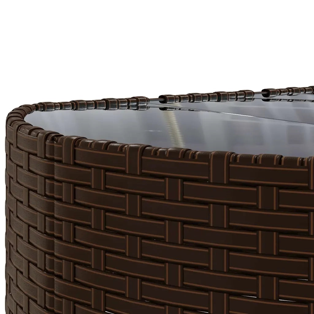Set Divano da Giardino 4 pz con Cuscini Marrone in Polyrattan 3308361