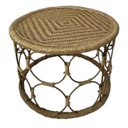 Tavolino in corda intrecciata 60x60x40h