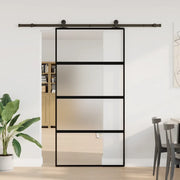 Porta Scorrevole con Ferramenta Vetro Temperato Alluminio 3333000