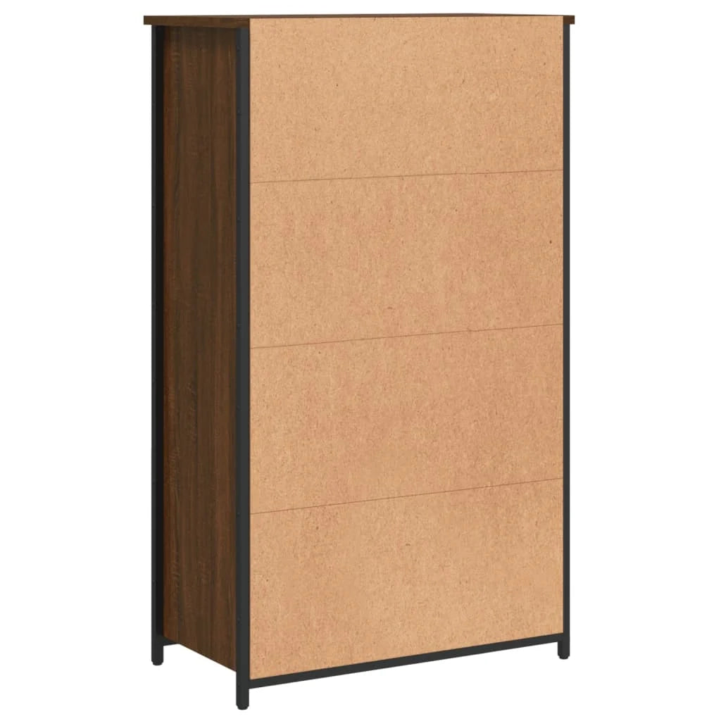 Buffet credenza cassettiera mobiletto mobile contenitore organizer cucina soggiorno salotto alto 62 x 32 x 103,5 cm legno ingegnerizzato marrone 02_0033738